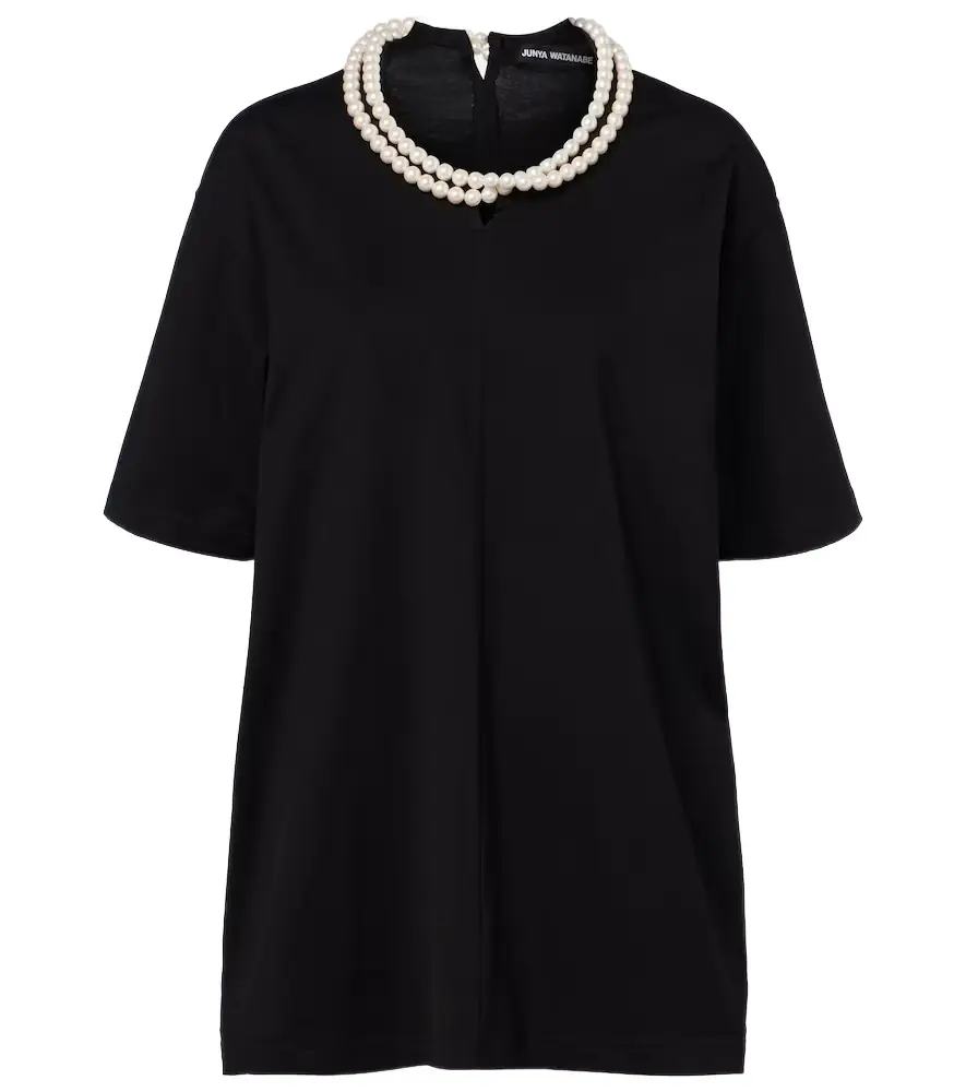 Junya Watanabe Oversized embellished cotton T-shirt