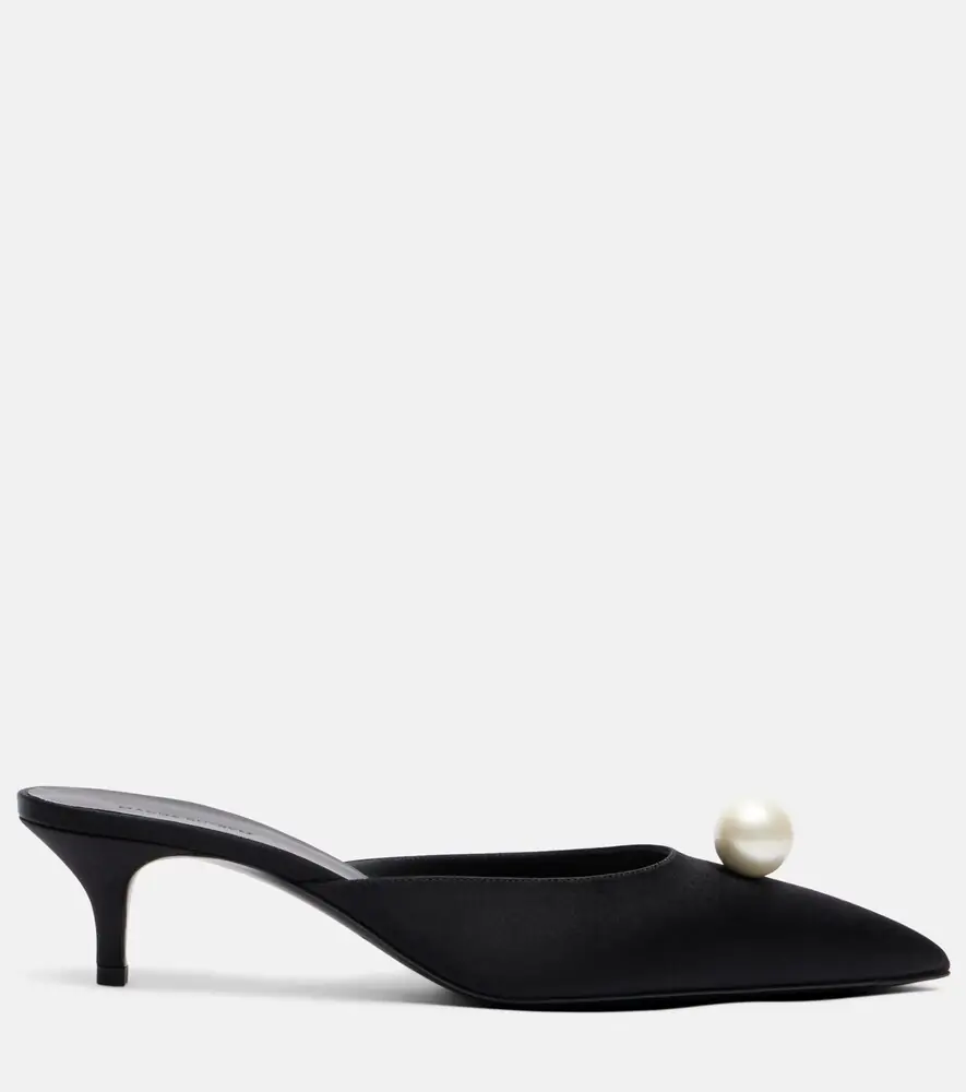 Magda Butrym Faux pearl satin mules | Thumbnail 4