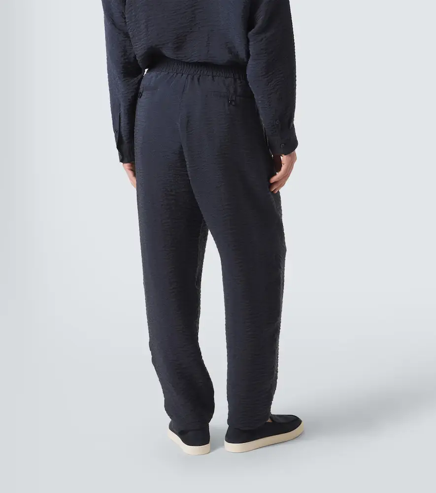 Giorgio Armani Seersucker straight pants | Thumbnail 2 Giorgio Armani Seersucker straight pants | Thumbnail 2