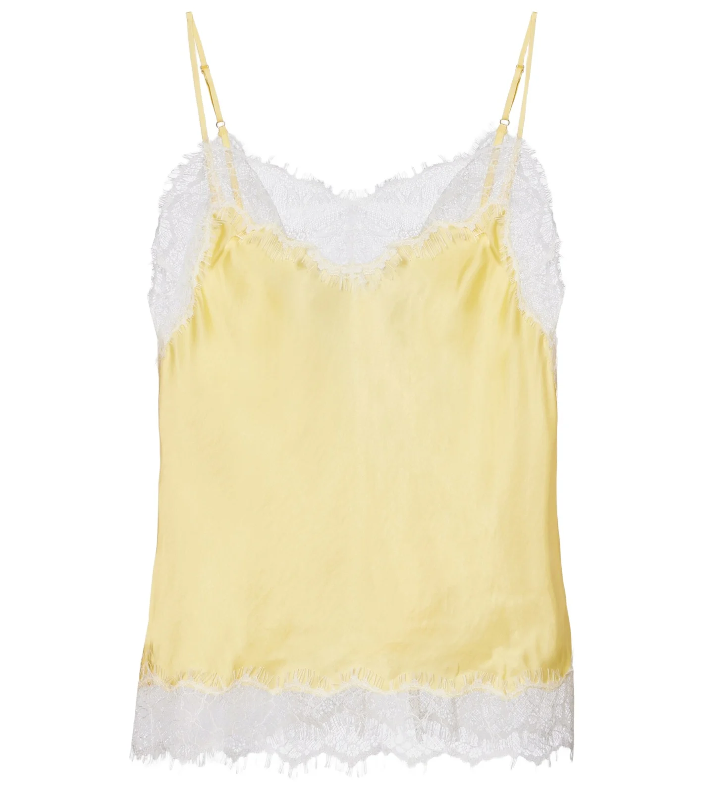 Poupette St Barth Zely lace-trimmed satin camisole