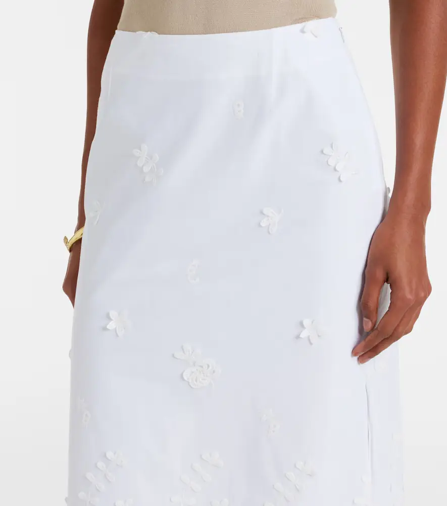 Altuzarra Malik embroidered cotton midi skirt | Thumbnail 3 Altuzarra Malik embroidered cotton midi skirt | Thumbnail 3