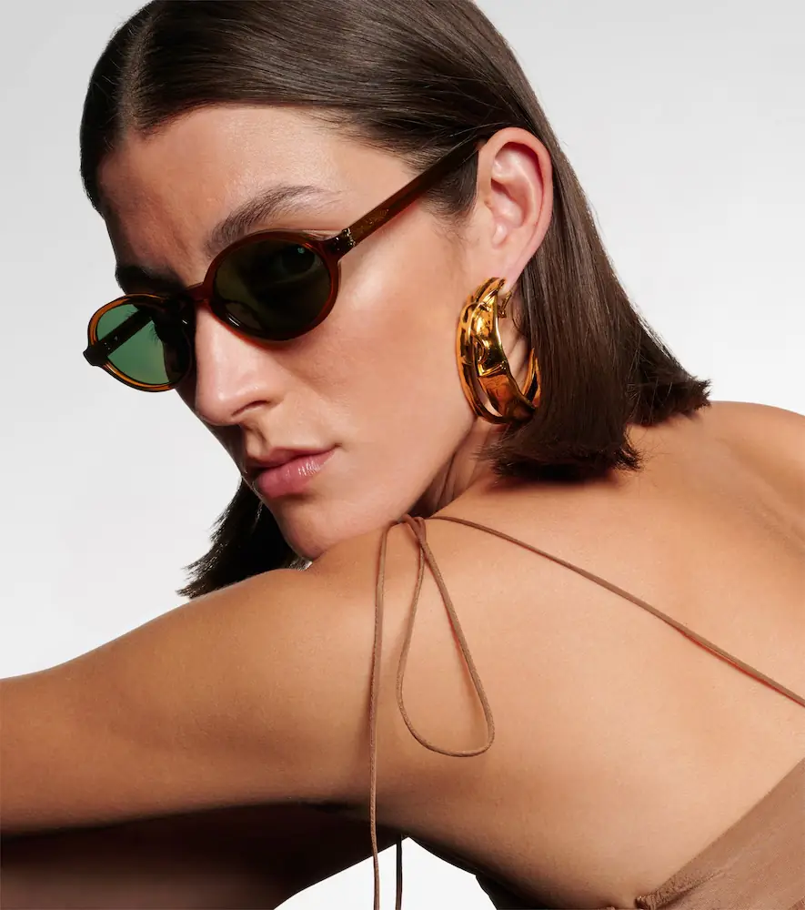 Saint Laurent Monogram oval sunglasses | Thumbnail 4