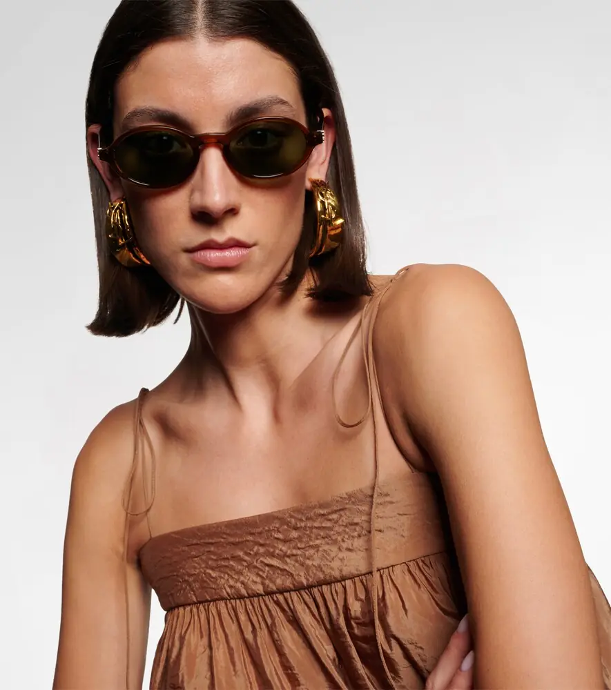 Saint Laurent Monogram oval sunglasses | Thumbnail 5
