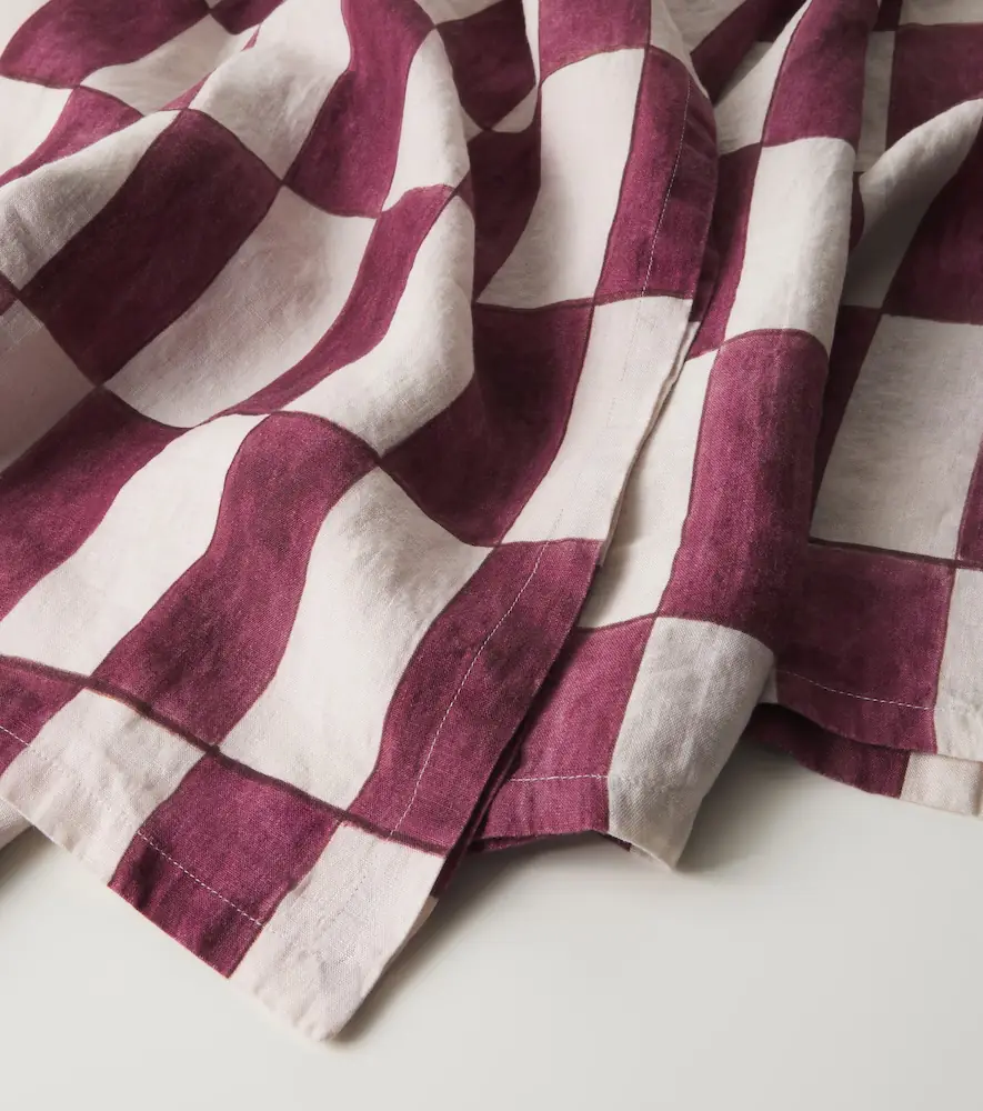 Once Milano Checked linen tablecloth | Thumbnail 3