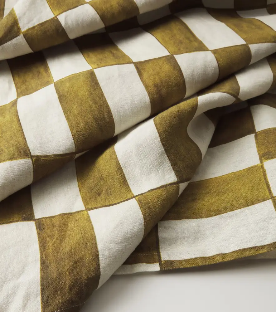 Once Milano Checked linen tablecloth | Thumbnail 3