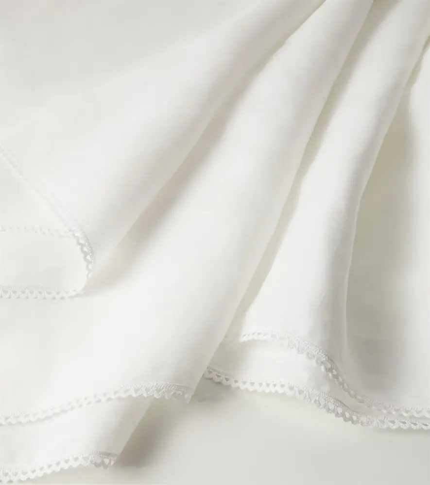 Once Milano Lace-trimmed linen tablecloth | Thumbnail 3