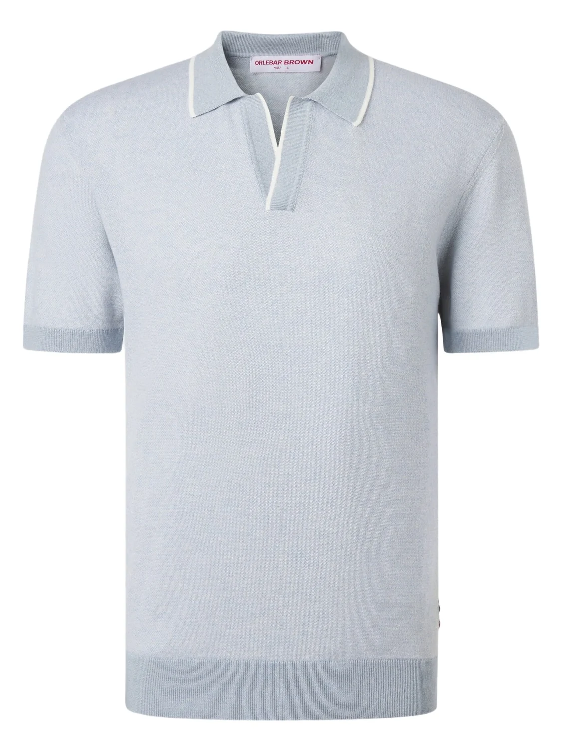 Horton cotton and wool piqué polo shirt Horton cotton and wool piqué polo shirt