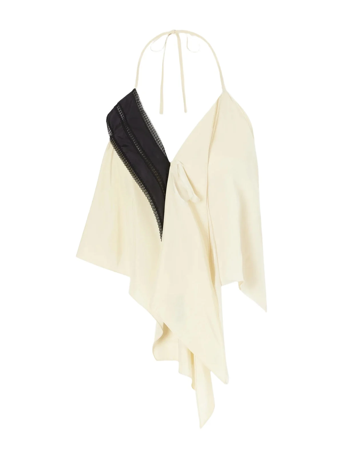 COLLEEN ALLEN Silk-blend Halterneck Blouse