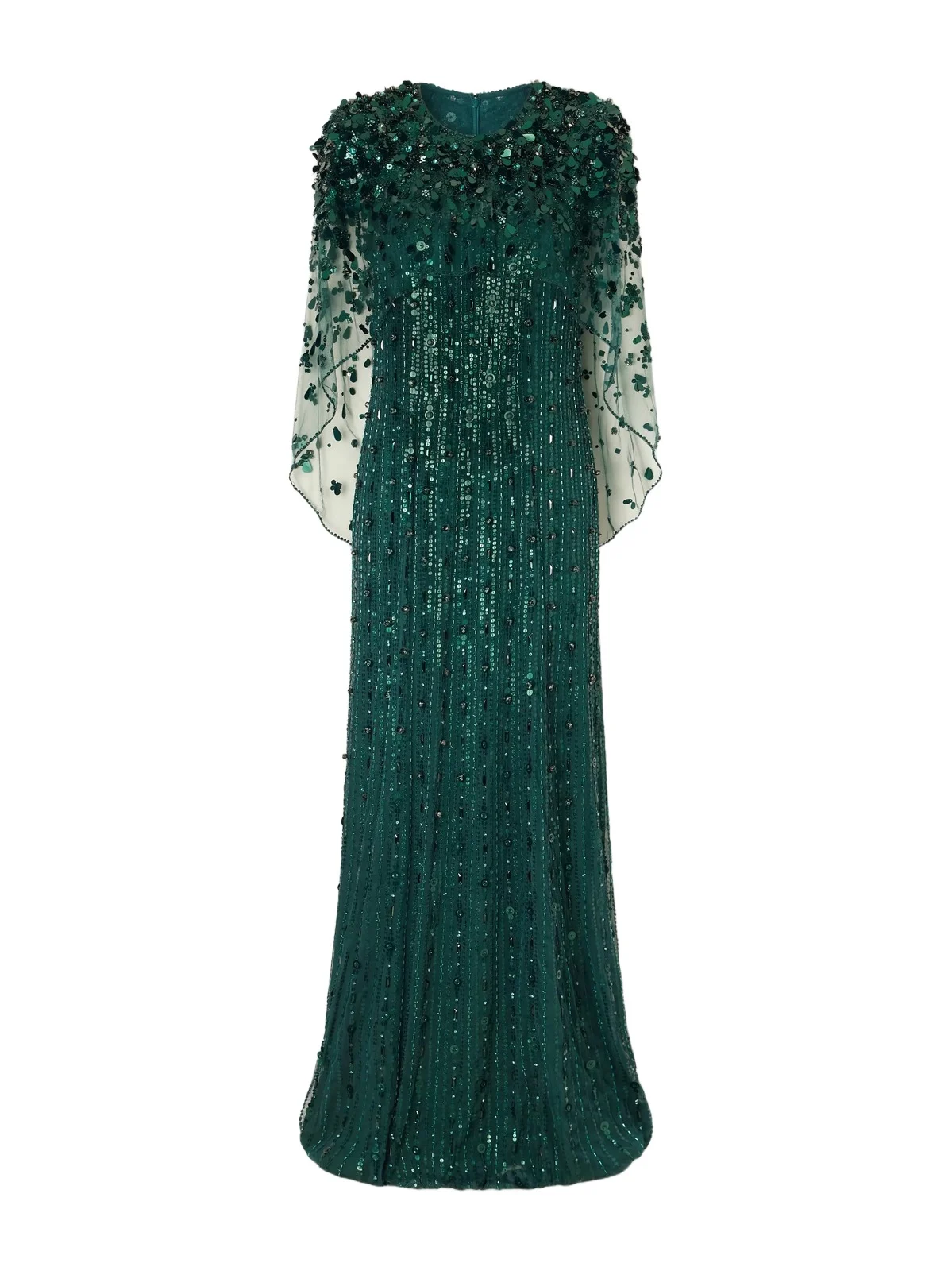 Nettie Embellished Sequined Tulle Gown