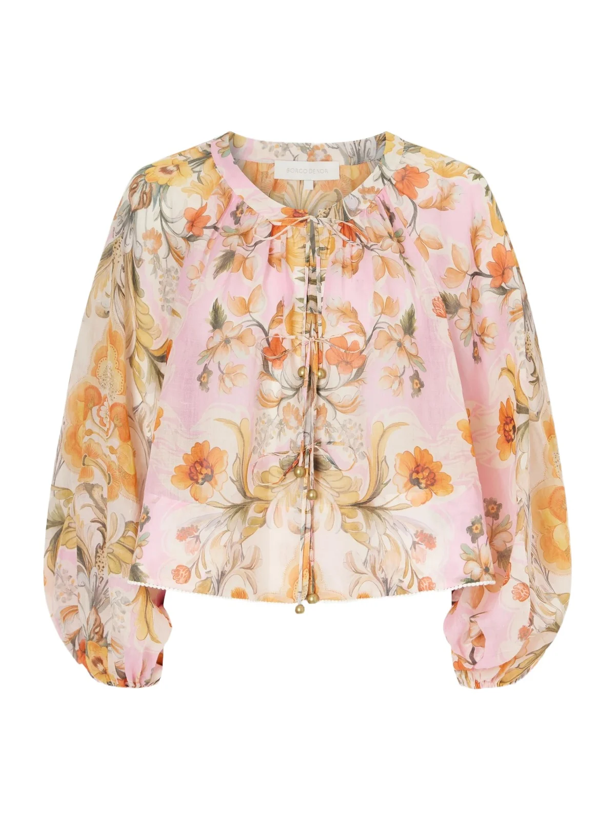 Henri Ramie Floral Blouse