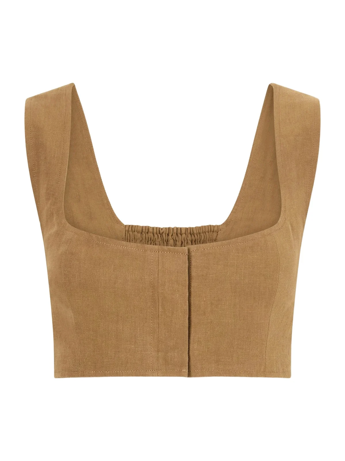 Le Kasha Jirja Linen Cropped Top