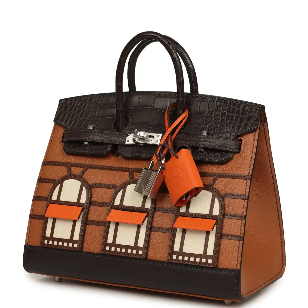 HERMÈS Hermes "Day" Faubourg Birkin Sellier 20 Ebene Matte Alligator Palladium Hardware | Thumbnail 5 HERMÈS Hermes "Day" Faubourg Birkin Sellier 20 Ebene Matte Alligator Palladium Hardware | Thumbnail 5