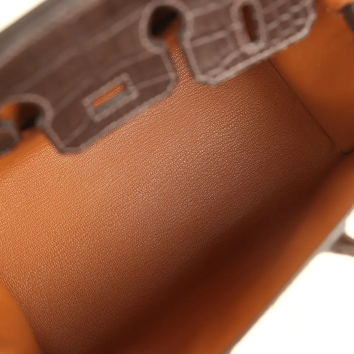 HERMÈS Hermes "Day" Faubourg Birkin Sellier 20 Ebene Matte Alligator Palladium Hardware | Thumbnail 8 HERMÈS Hermes "Day" Faubourg Birkin Sellier 20 Ebene Matte Alligator Palladium Hardware | Thumbnail 8