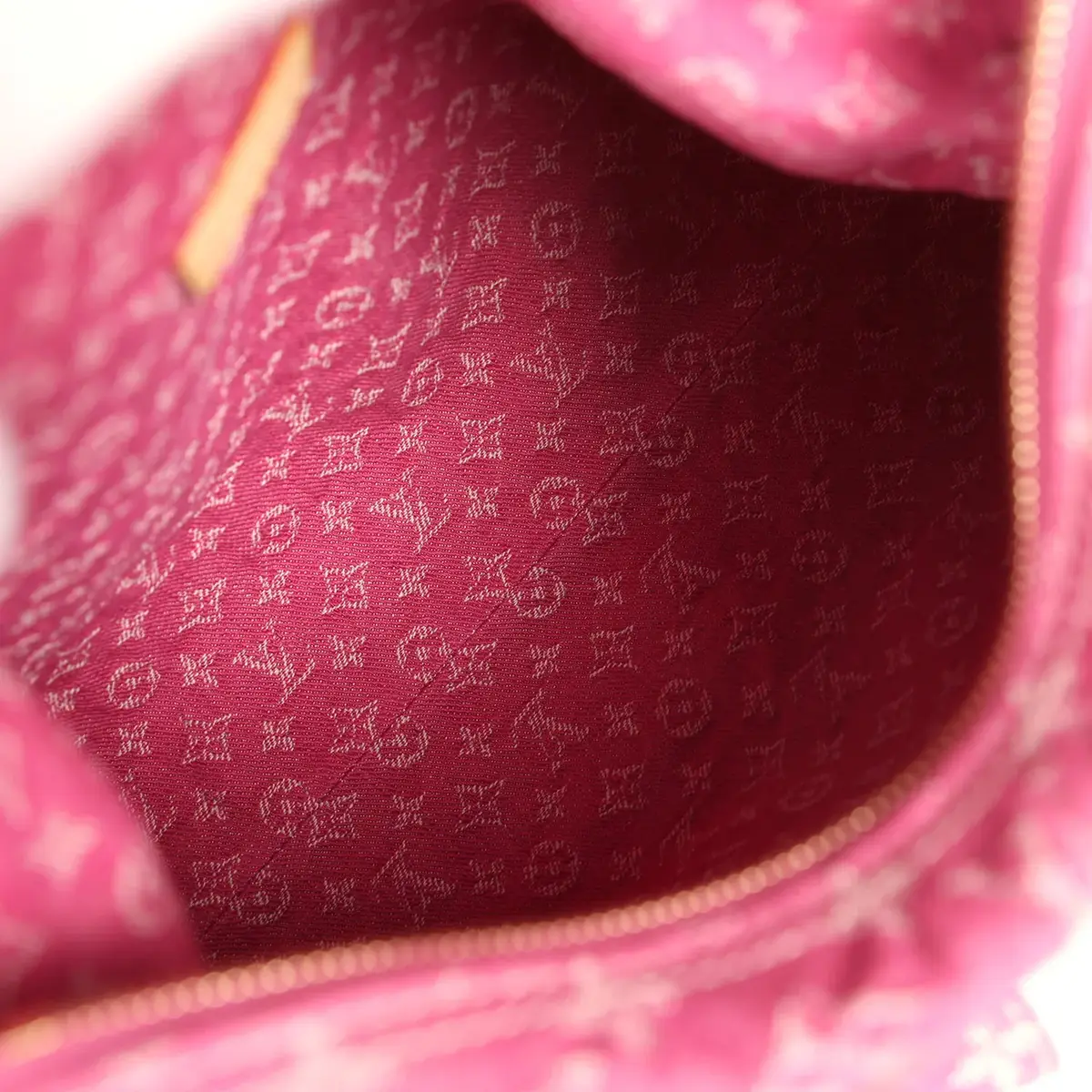 Louis Vuitton Louis Vuitton Baggy NM Fuchsia Denim Monogram Gold Hardware | Thumbnail 9
