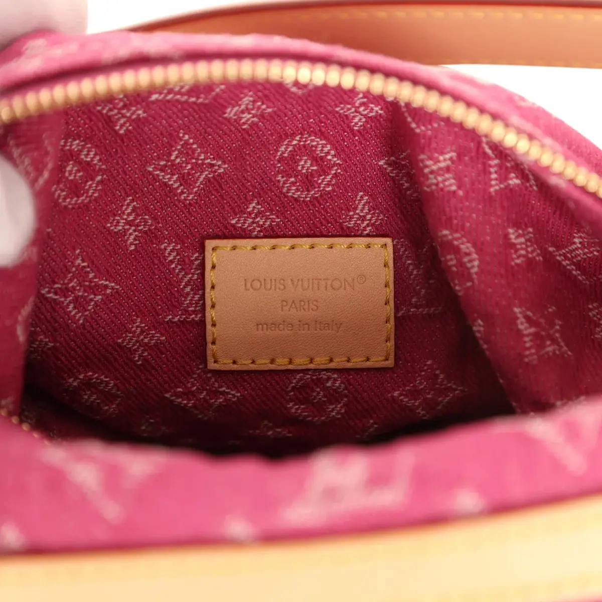 Louis Vuitton Louis Vuitton Baggy NM Fuchsia Denim Monogram Gold Hardware | Thumbnail 10
