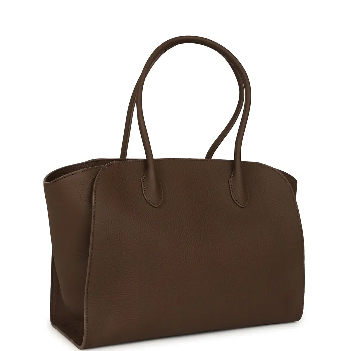The Row The Row Marlo 14 Tote Bag Dark Olive Calfskin Silver Hardware | Thumbnail 2 The Row The Row Marlo 14 Tote Bag Dark Olive Calfskin Silver Hardware | Thumbnail 2