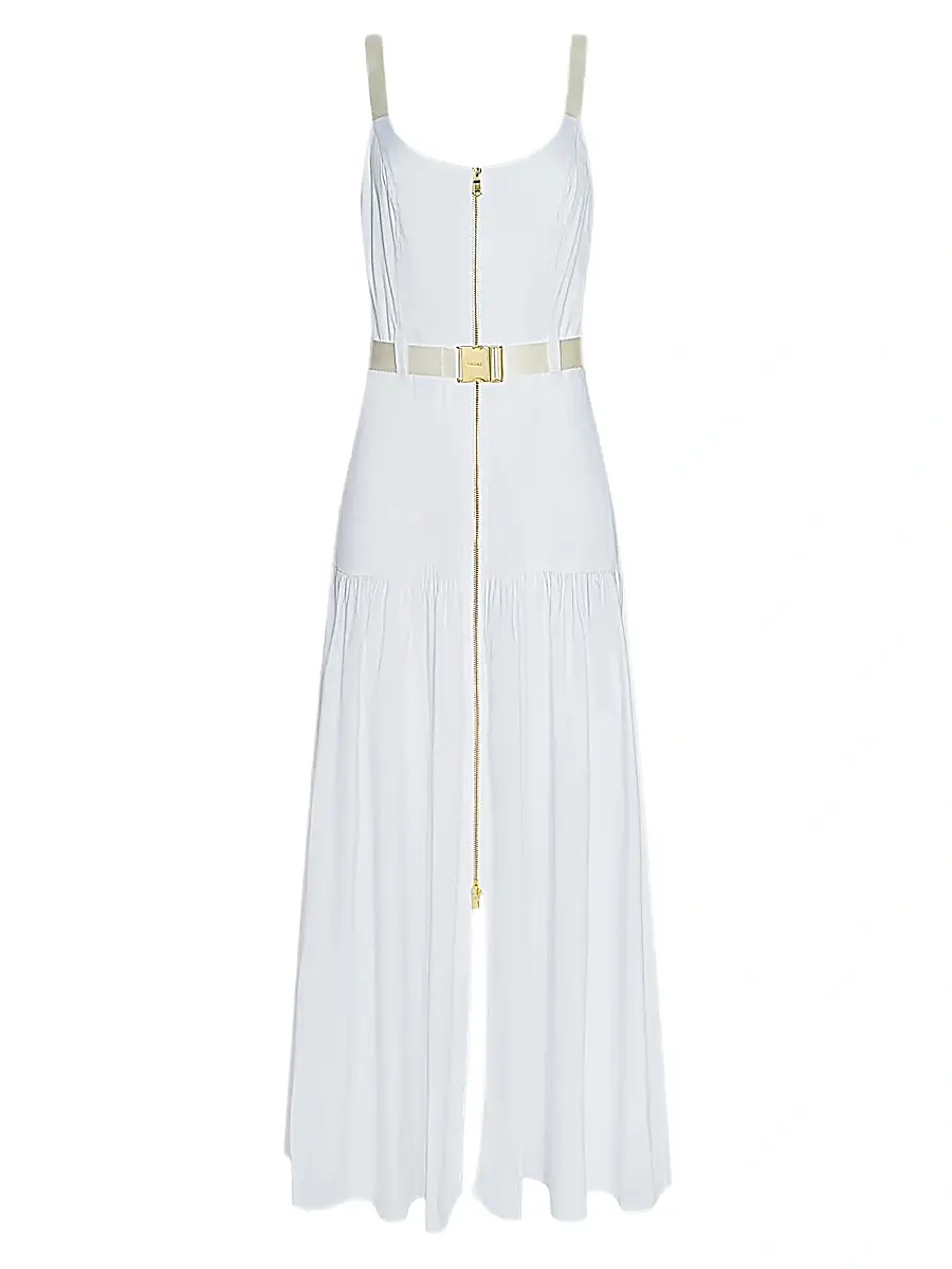 L'Agence Women's Rima Cotton-Blend Maxi Dress