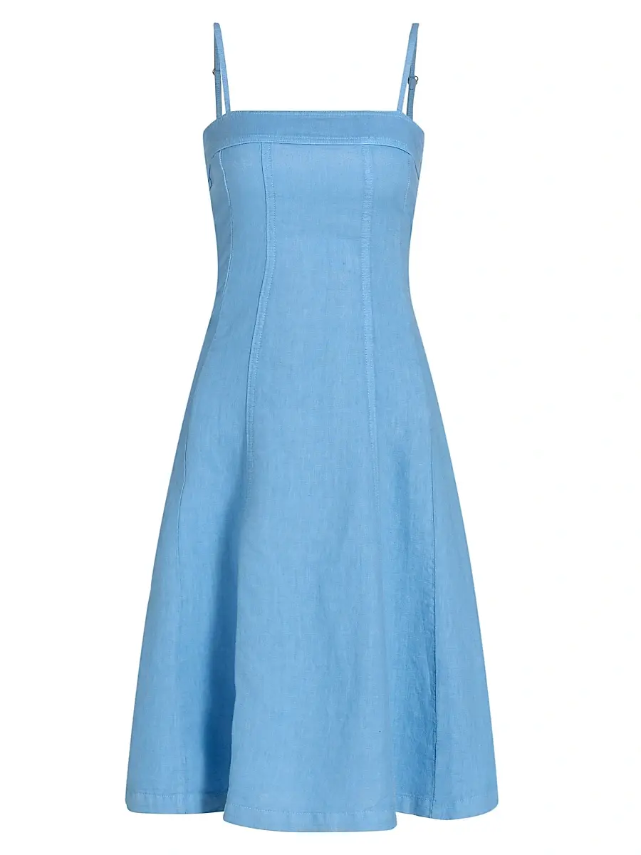 L'Agence Women's Mitzy Linen Midi-Dress