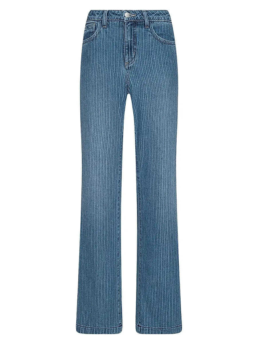L'Agence Women's Joanne Raw Denim Low-Rise Jeans