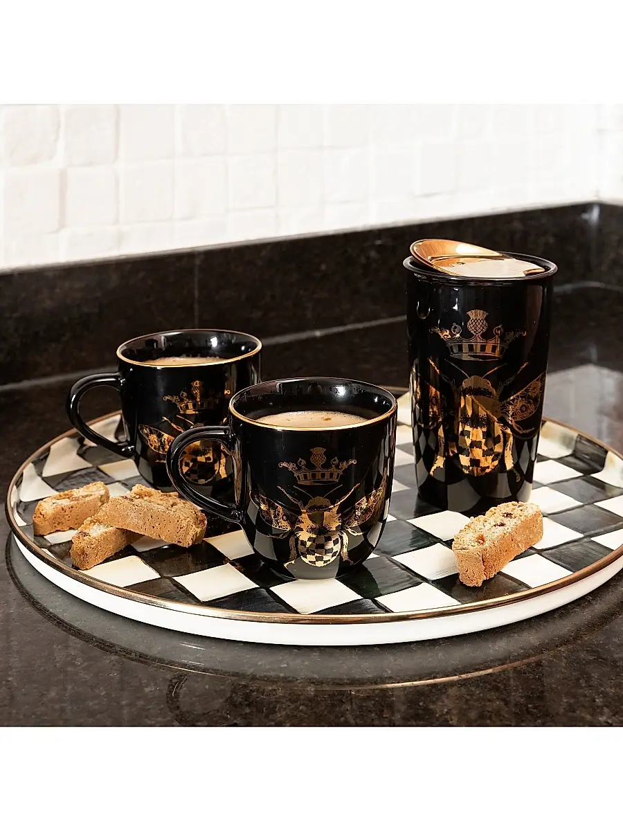 MacKenzie-Childs Queen Bee 2-Piece Mug Set | Thumbnail 2