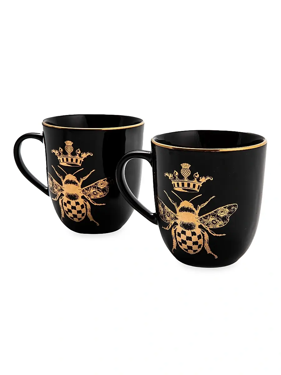 MacKenzie-Childs Queen Bee 2-Piece Mug Set | Thumbnail 3