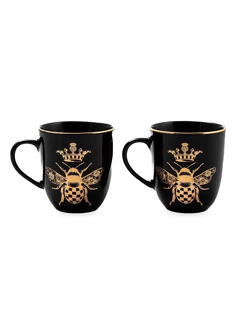 MacKenzie-Childs Queen Bee 2-Piece Mug Set | Thumbnail 5