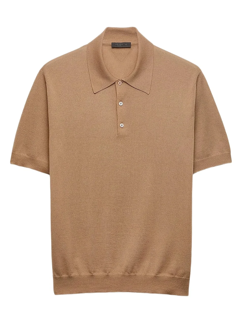 Men's Cashmere and Silk Polo Shirt Men's Cashmere and Silk Polo Shirt