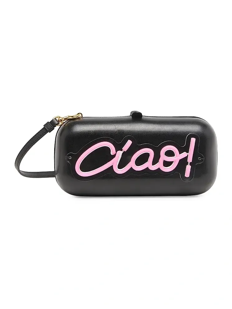 Women's 'Ciao!' Script Logo Clutch Women's 'Ciao!' Script Logo Clutch