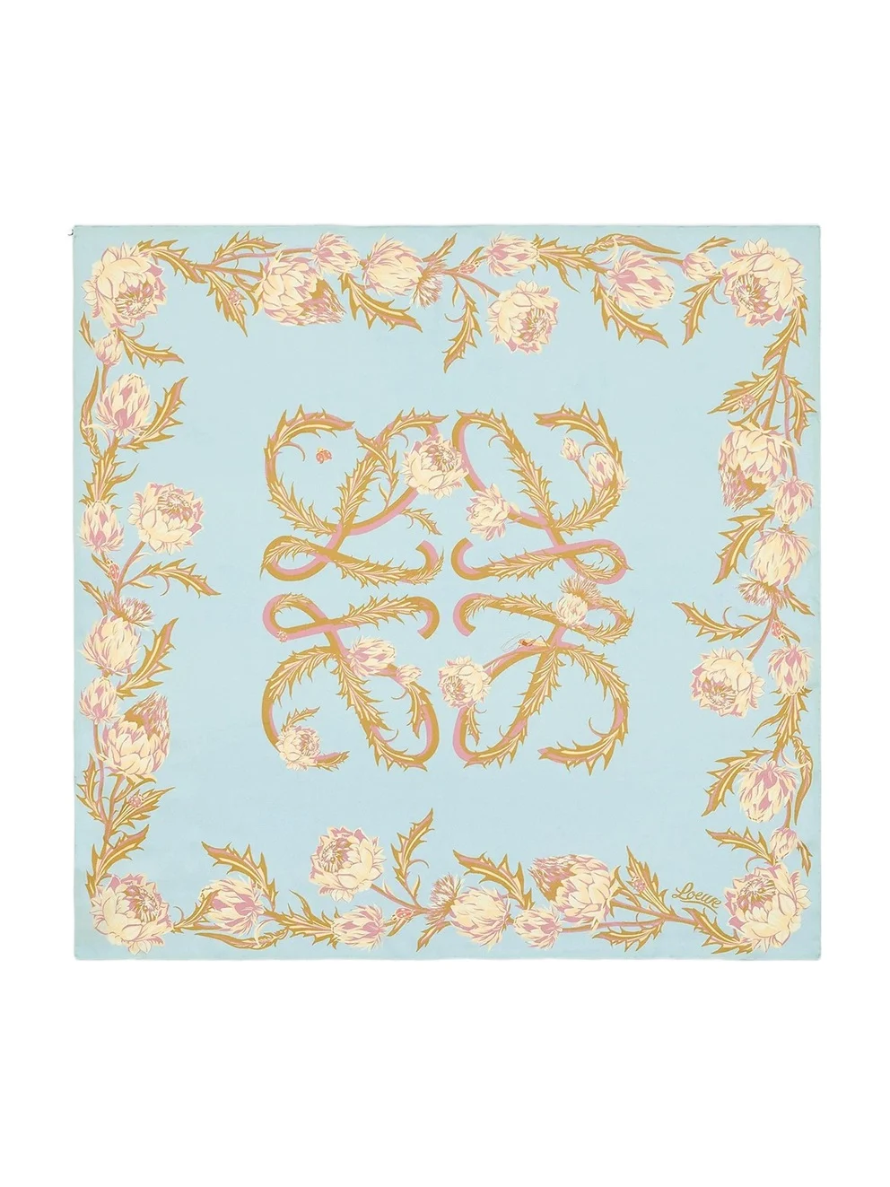 Women's x Paula's Ibiza Double Face Anagram Cotton Scarf Women's x Paula's Ibiza Double Face Anagram Cotton Scarf