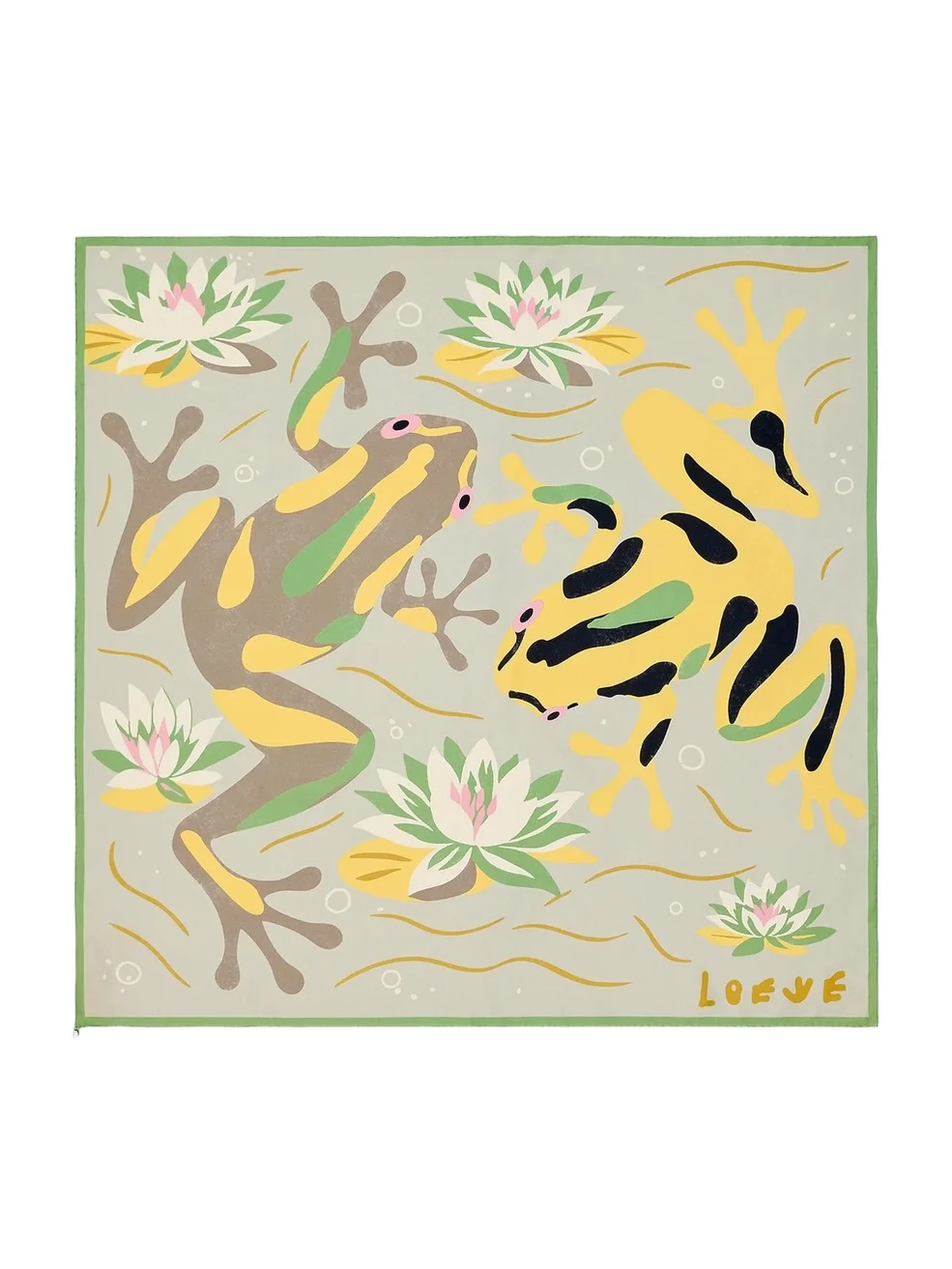 Women's x Paula's Ibiza Frog-Print Silk Scarf Women's x Paula's Ibiza Frog-Print Silk Scarf