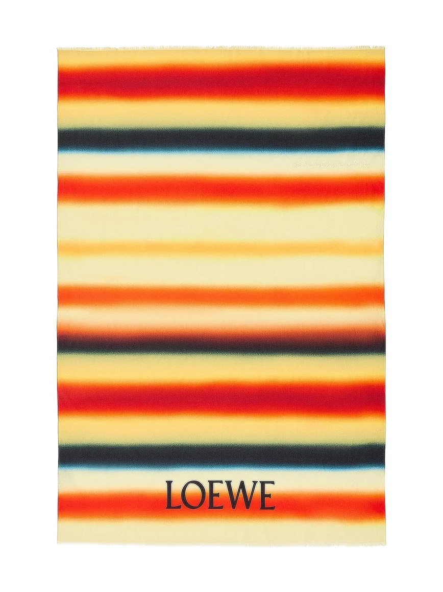 Women's x Paula's Ibiza Logo Striped Cotton Pareo