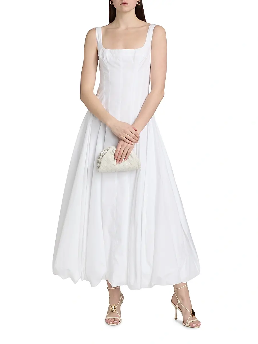Simkhai Women's Hally Cotton Bubble Midi-Dress | Thumbnail 3