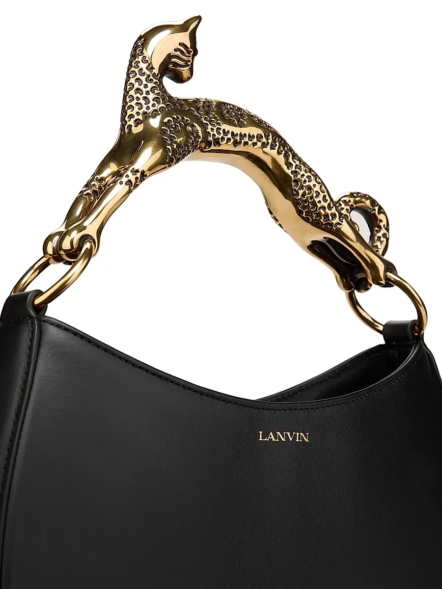 Lanvin Women's Cat-Handle Leather Hobo Bag | Thumbnail 6 Lanvin Women's Cat-Handle Leather Hobo Bag | Thumbnail 6
