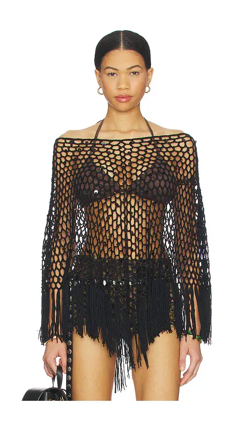MORE TO COME Loren Knit Poncho | Thumbnail 2 MORE TO COME Loren Knit Poncho | Thumbnail 2