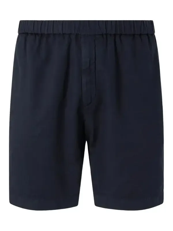 Straight-Leg Stretch Cotton and Linen-Blend Shorts - Men Straight-Leg Stretch Cotton and Linen-Blend Shorts - Men