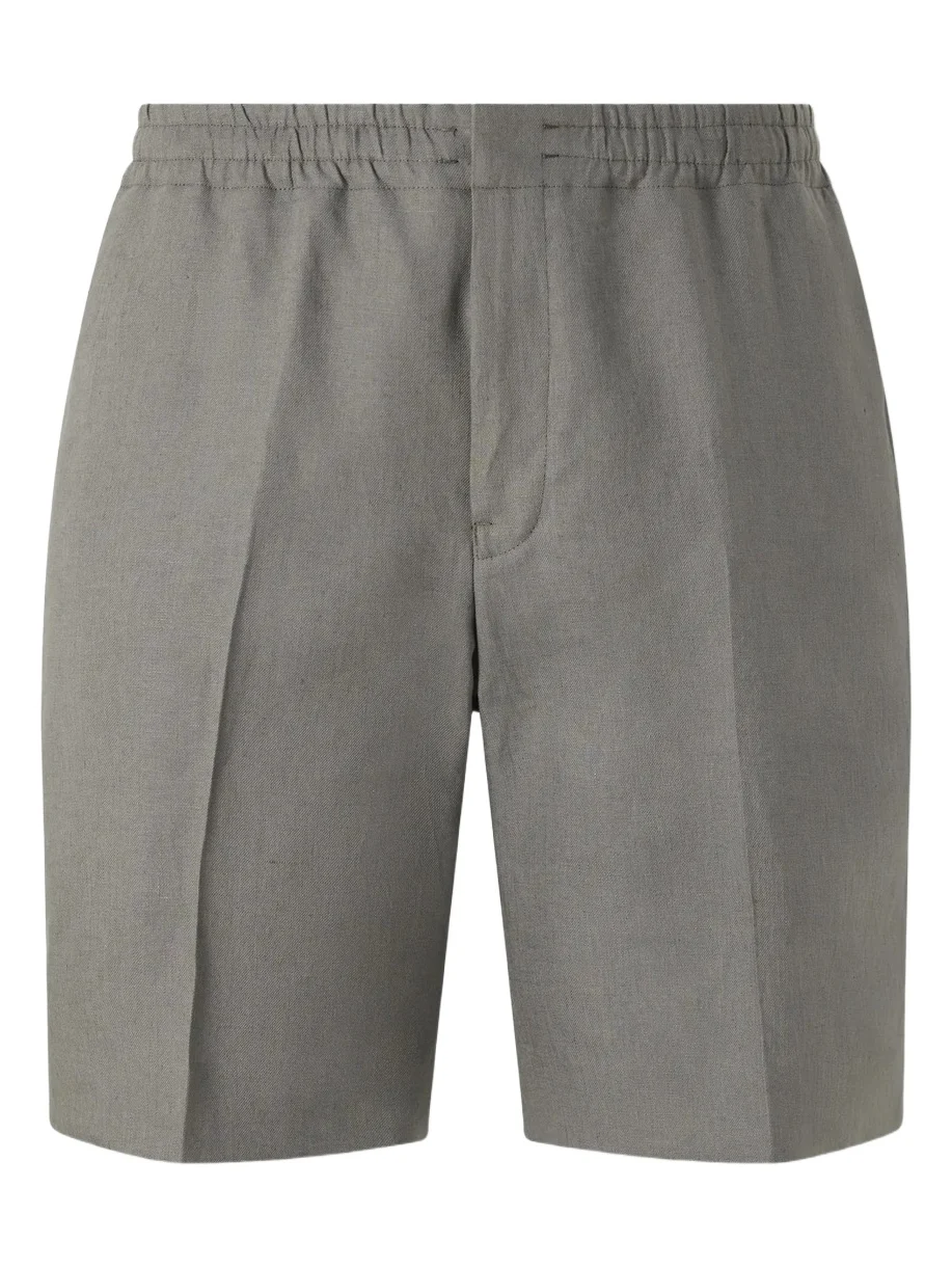 Zegna Oasi Straight-Leg Linen Shorts - Men