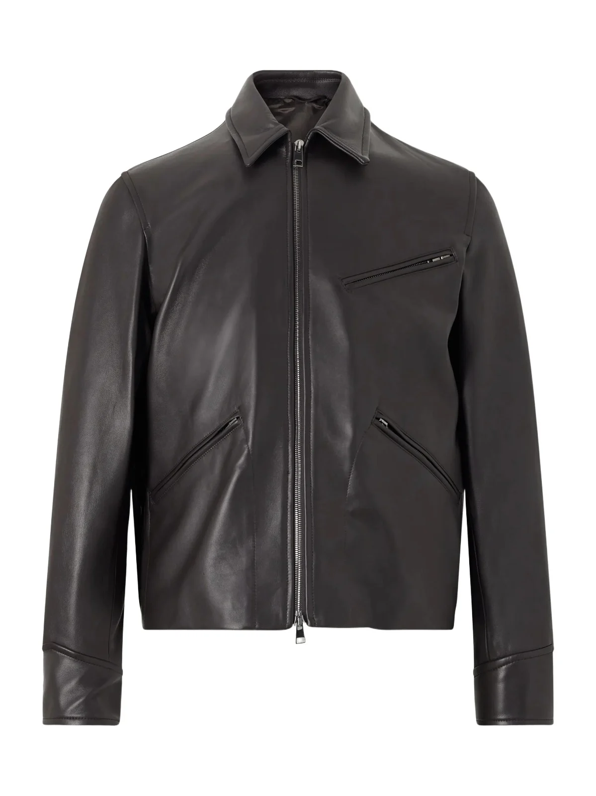 Racer Leather Jacket - Men Racer Leather Jacket - Men