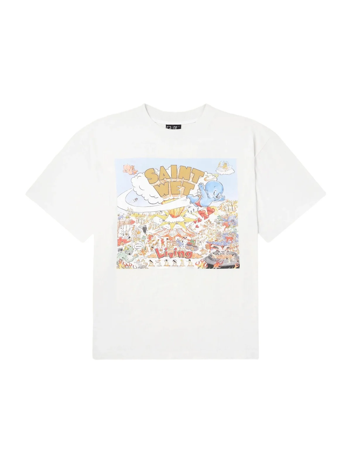 Saint Wet Printed Cotton-Jersey T-Shirt - Men