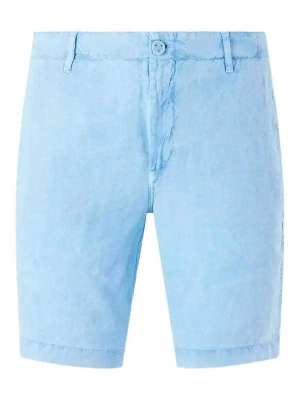 Straight-Leg Garment-Dyed Linen Shorts - Men