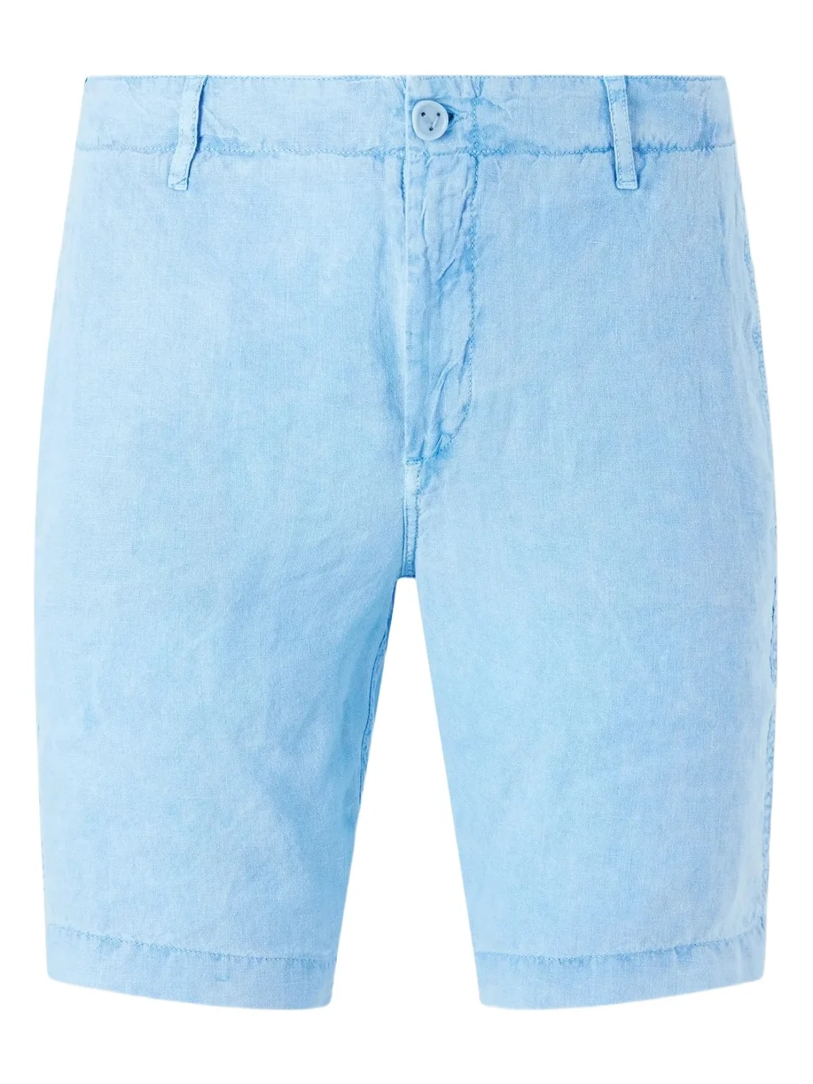 Straight-Leg Garment-Dyed Linen Shorts - Men Straight-Leg Garment-Dyed Linen Shorts - Men