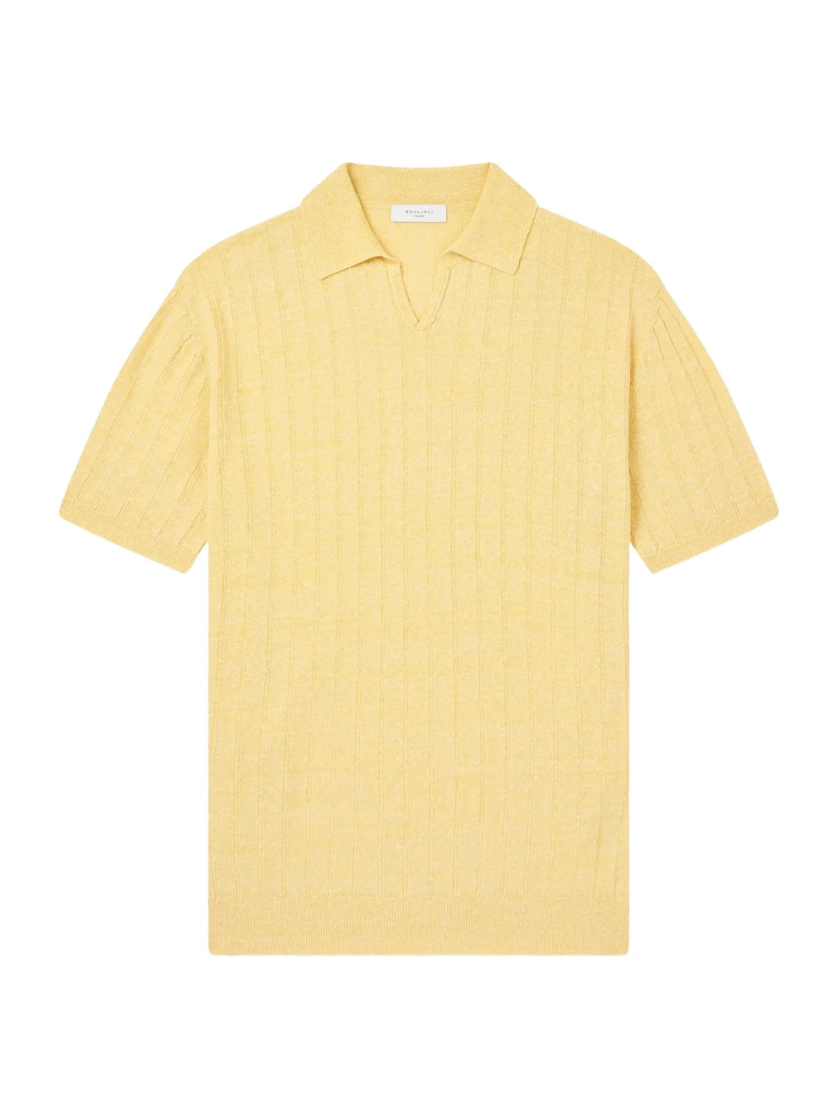 Boglioli Ribbed Linen and Cotton-Blend Polo Shirt - Men