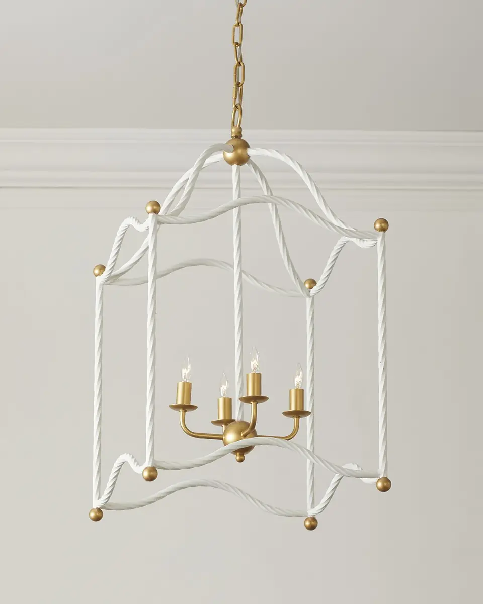 Old World Design Marie Gold Twisted Metal Lantern | Thumbnail 2 Old World Design Marie Gold Twisted Metal Lantern | Thumbnail 2
