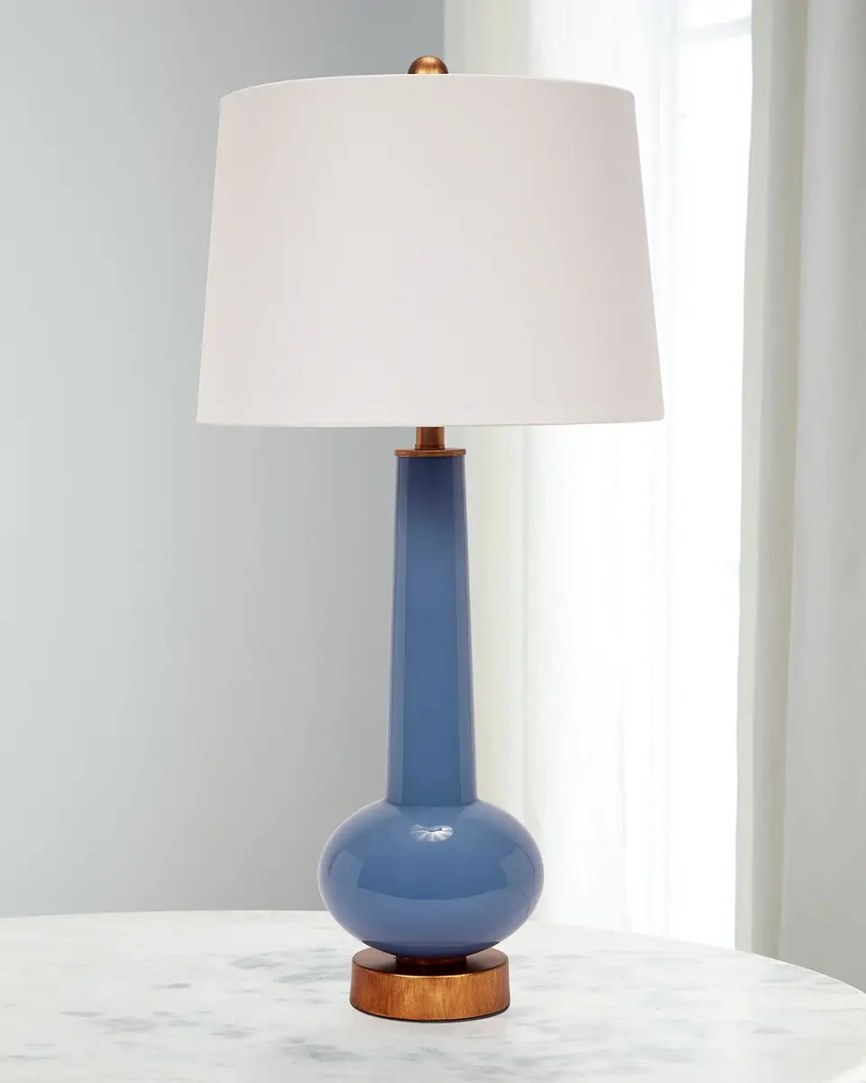 Old World Design Daphne Buffet Lamp With Linen Shade | Thumbnail 2 Old World Design Daphne Buffet Lamp With Linen Shade | Thumbnail 2
