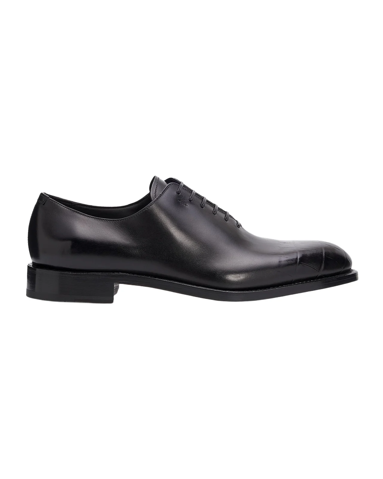 Ferragamo Men's Angiolo Croc-Embossed Leather Oxfords