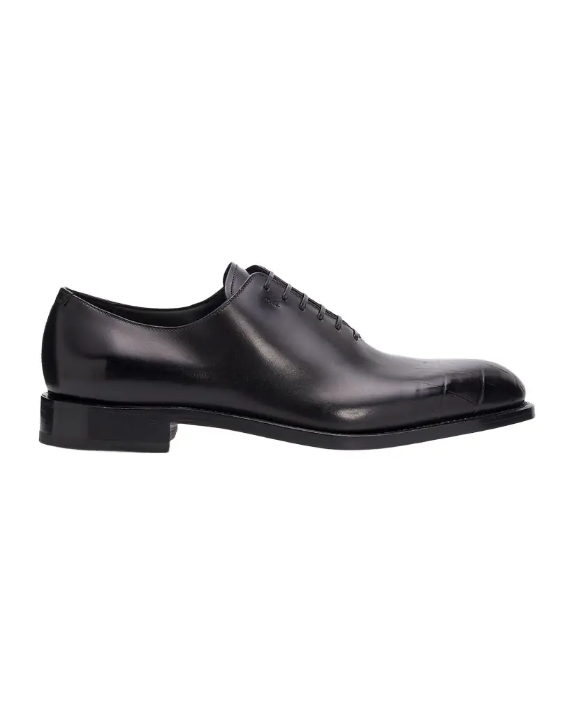 Ferragamo Men's Angiolo Croc-Embossed Leather Oxfords | Image 1 Ferragamo Men's Angiolo Croc-Embossed Leather Oxfords | Image 1