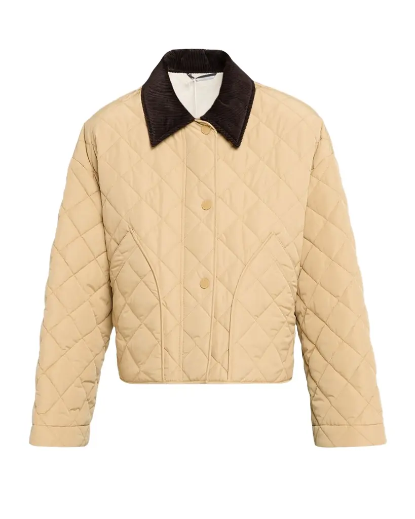 Weekend Max Mara Quilted Corduroy-Collar Jacket | Image 1 Weekend Max Mara Quilted Corduroy-Collar Jacket | Image 1