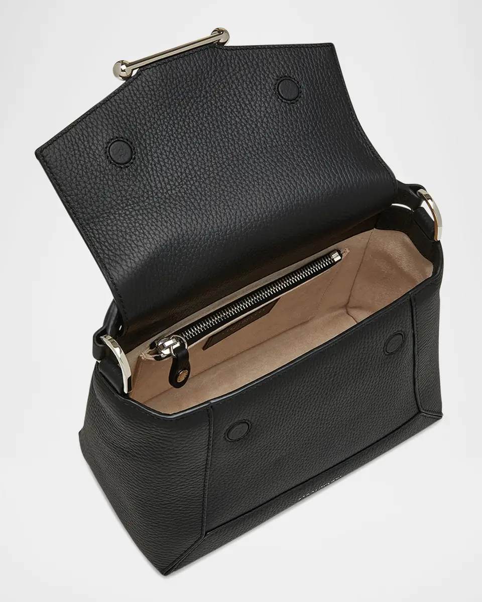 Strathberry Mosaic Flap Leather Top Handle Bag | Thumbnail 4