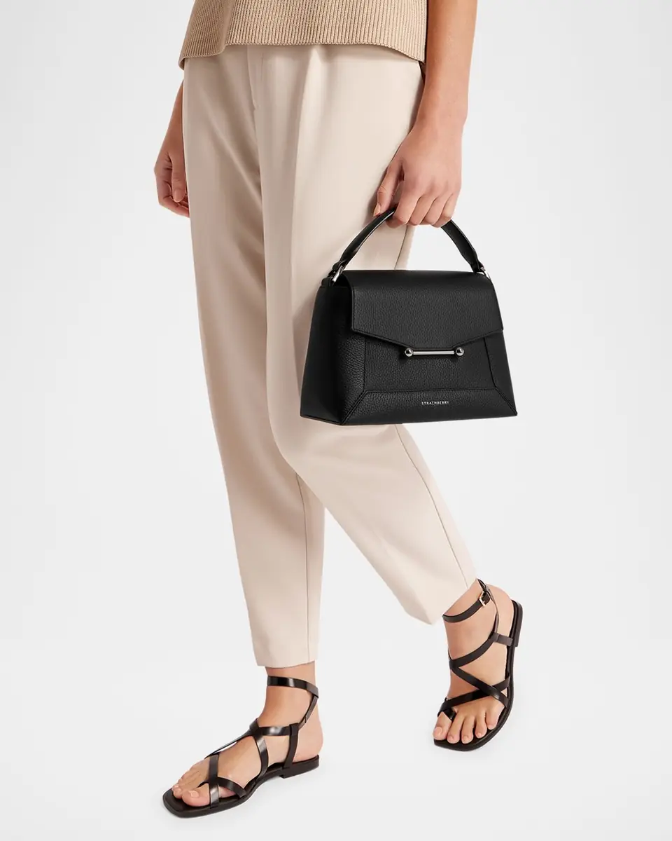 Strathberry Mosaic Flap Leather Top Handle Bag | Thumbnail 5