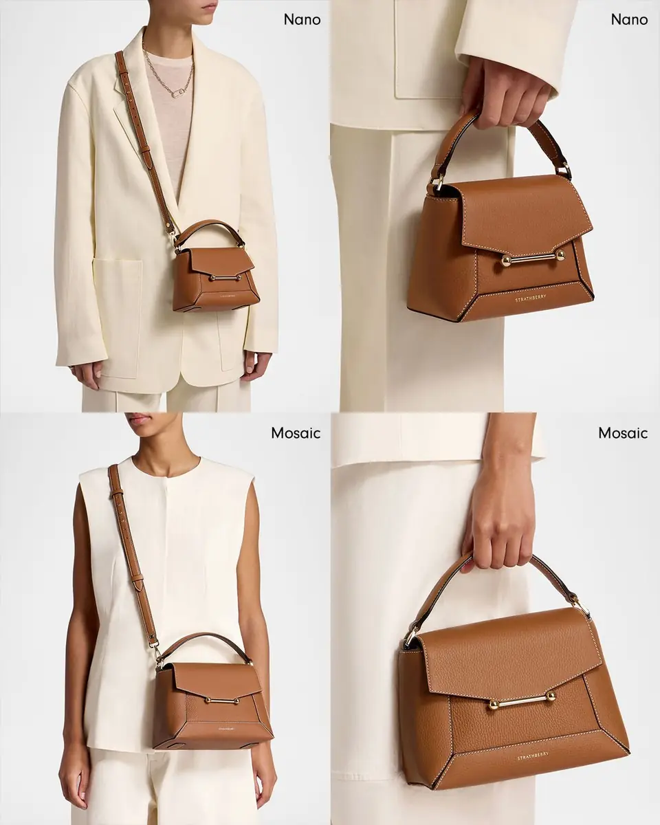 Strathberry Mosaic Flap Leather Top Handle Bag | Thumbnail 7