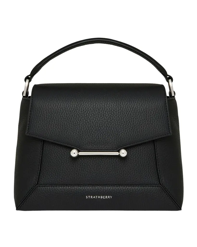 Strathberry Mosaic Flap Leather Top Handle Bag | Image 1 Strathberry Mosaic Flap Leather Top Handle Bag | Image 1